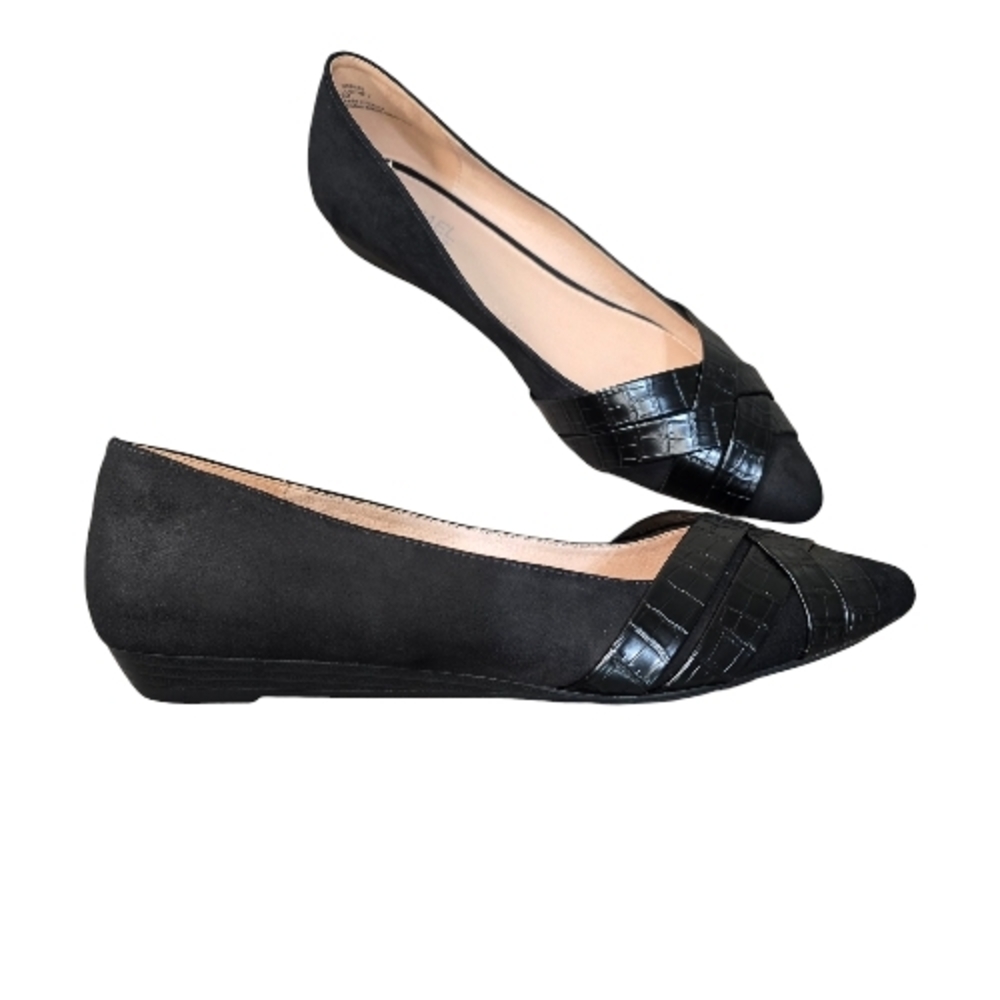 Michael By Michael Shannon Lucindy Black Flats Woman 9 M Career Office Dressy
